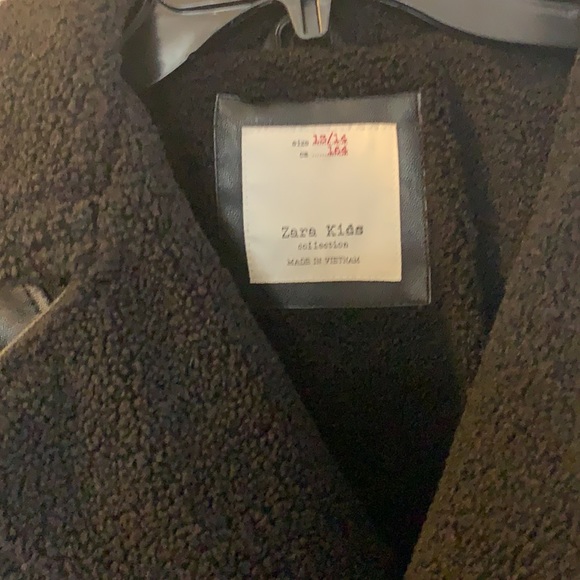 Zara faux leather distressed motorcycle jacket - Picture 2 of 8